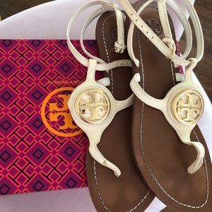 Tory Burch Cream Sandals